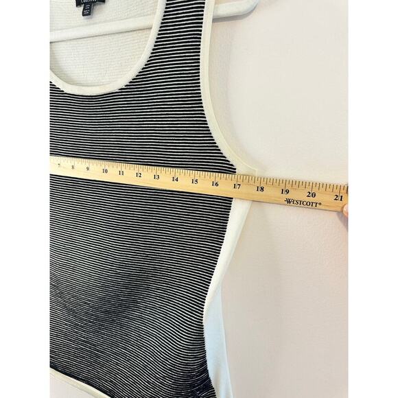 Carlisle Womens Knit Black & White Tank Quiet Luxury Capsule Old Money Medium - Picture 6 of 7